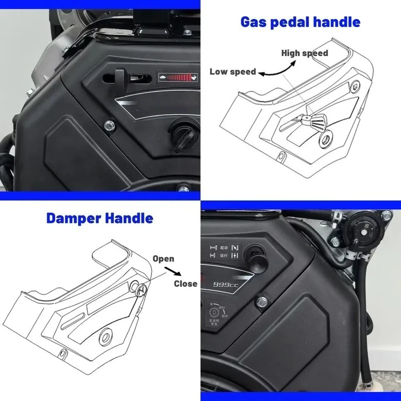 Hot Sale Low Fuel Consumption 2 Cylinder Electric Start 35HP 999cc Euro 2/Euro 5 Emission 4 Stroke Engine & Pump System Motor