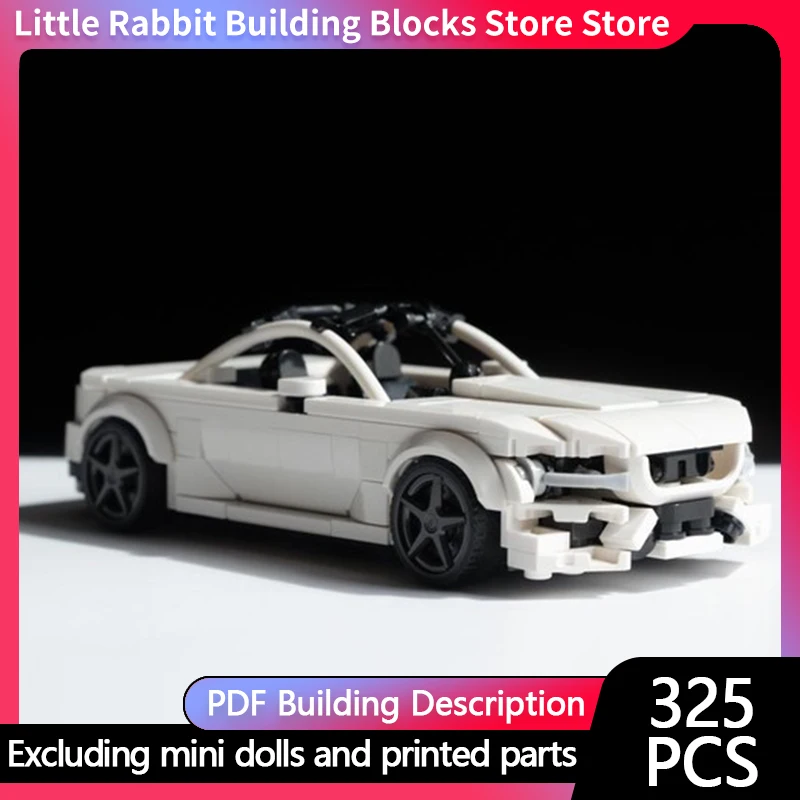 City Car Model MOC Building Bricks Plug-In Hybrid Luxury GT Coupe Modular Technology Children Holiday Gifts Assemble Toys Suit