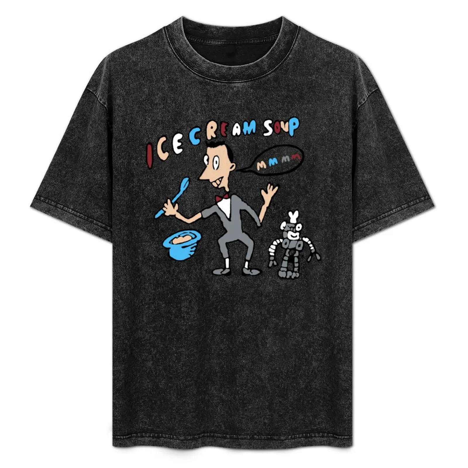 

Ice Cream Soup MMM !!! Peewee Herman T-Shirt Plus Size Short Sleeve T-Shirt