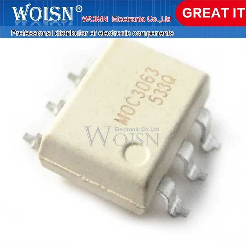 10PCS MOC3063 3063 SMD-6