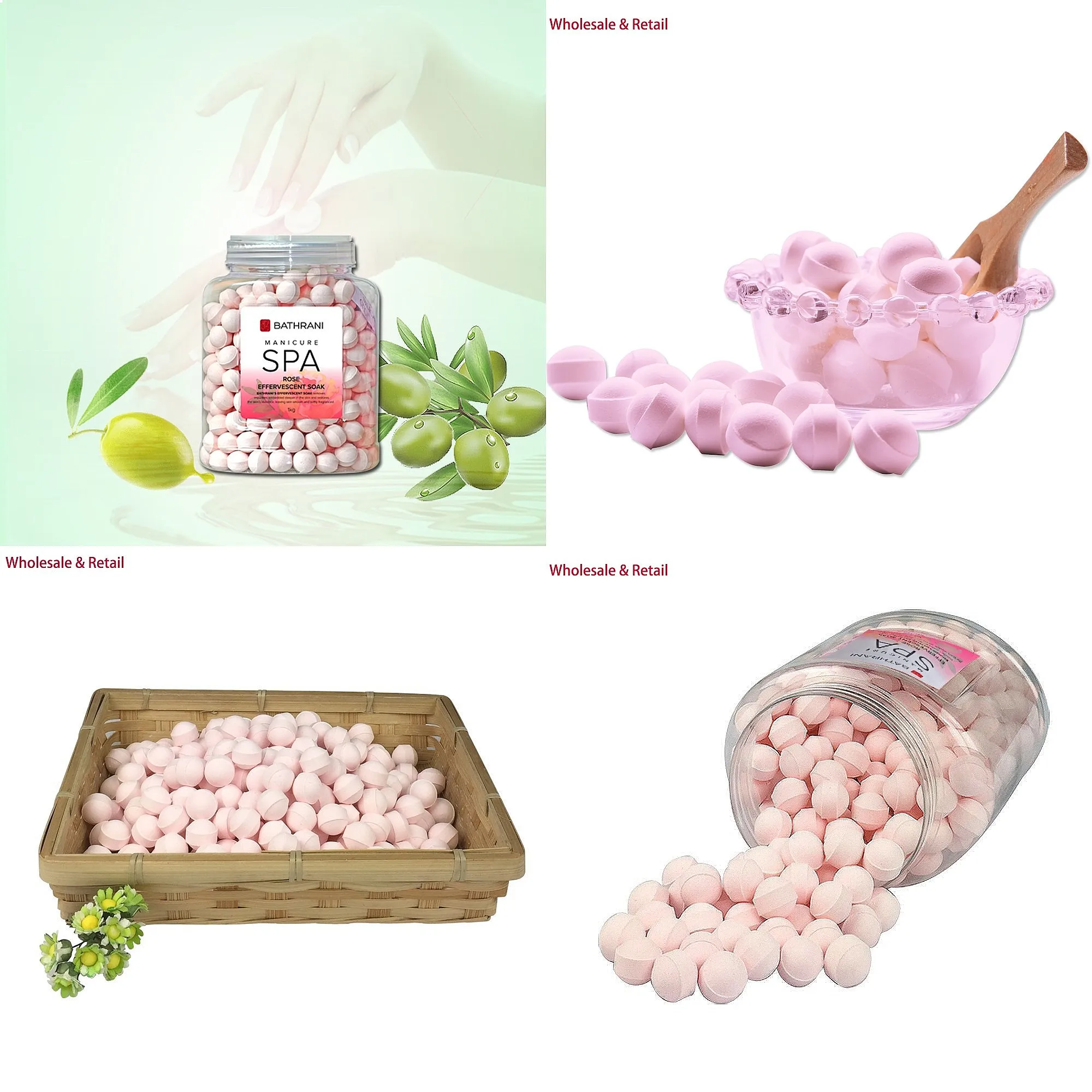 Natural Vegan Fizzy Spinning Milk & Honey Pet Bath Bombs Spa Gift