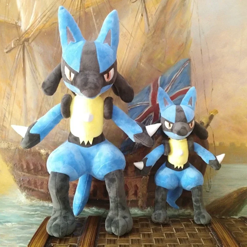 73cm Large Size Pokemon Lucario Plush Toy Anime Doll Cute Ornament Collection soft Stuffed Plushie Pillow Xmas Gift For Children