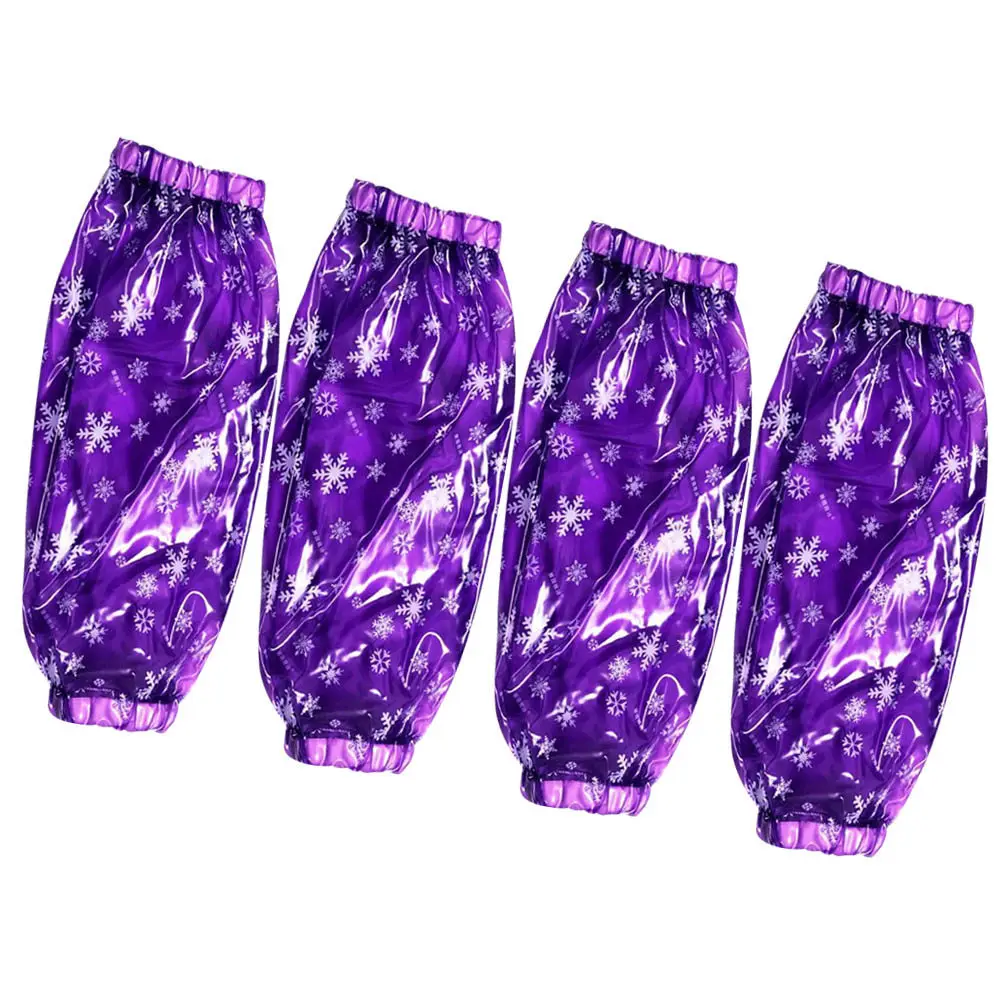 

2Pairs Arm Sleeve Protectors Waterproof Oilproof Kitchen Oversleeves for Cooking Cleaning Lightweight Breathable Elastic End