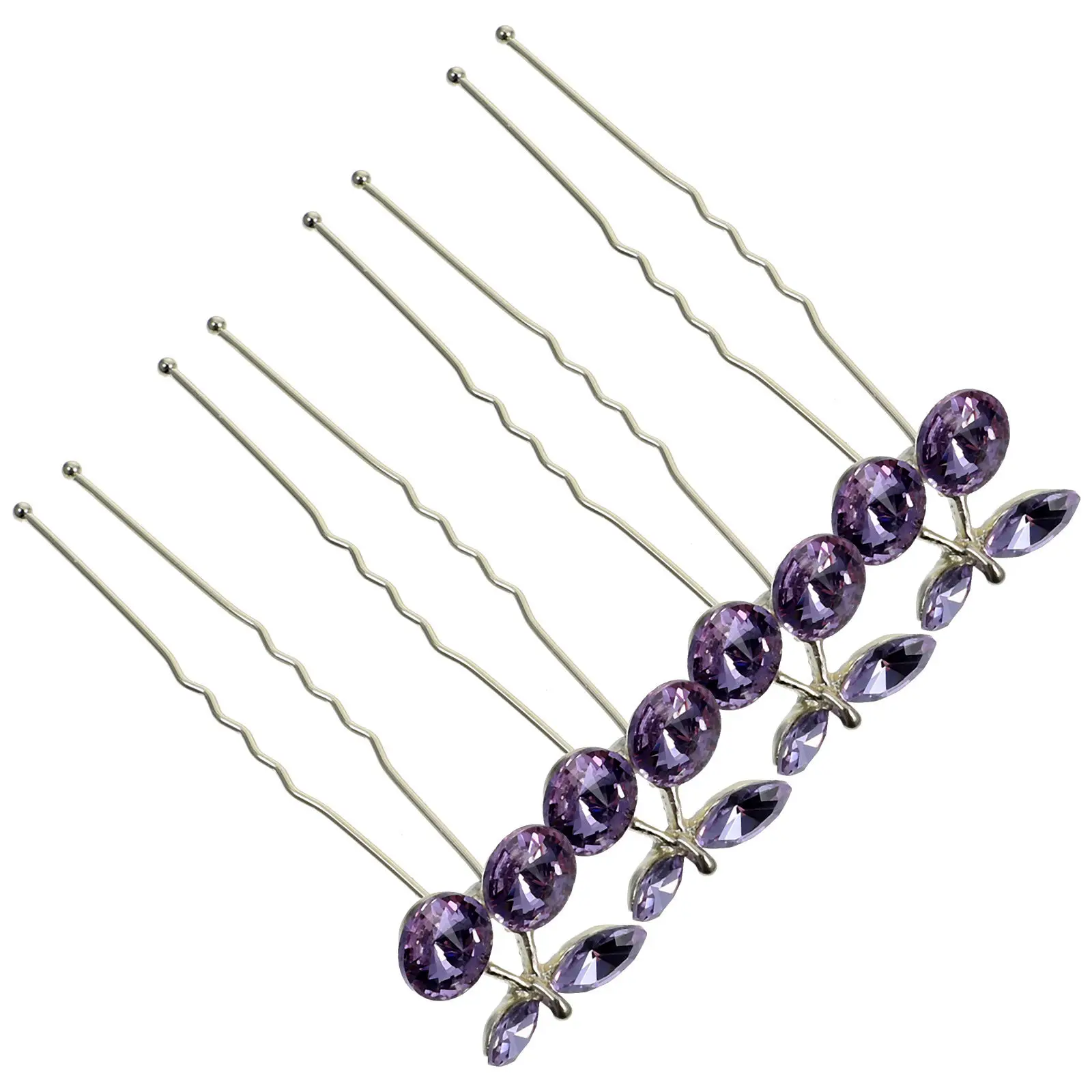 

4Pcs Rhinestone Hairpins Bride Wedding Hairpins Bridal Hair Accessories Prom Bridesmaid Wedding Hair Pins for Women