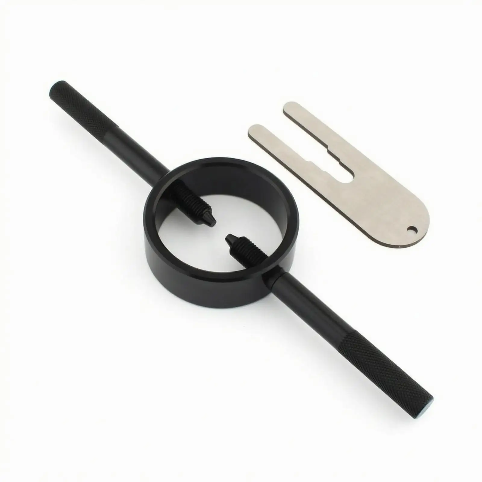 Motorcycle Fork Spring Compressor Tool Sturdy Aluminum Alloy Construction, Knurled Handles for firm grip, Front Fork Spring