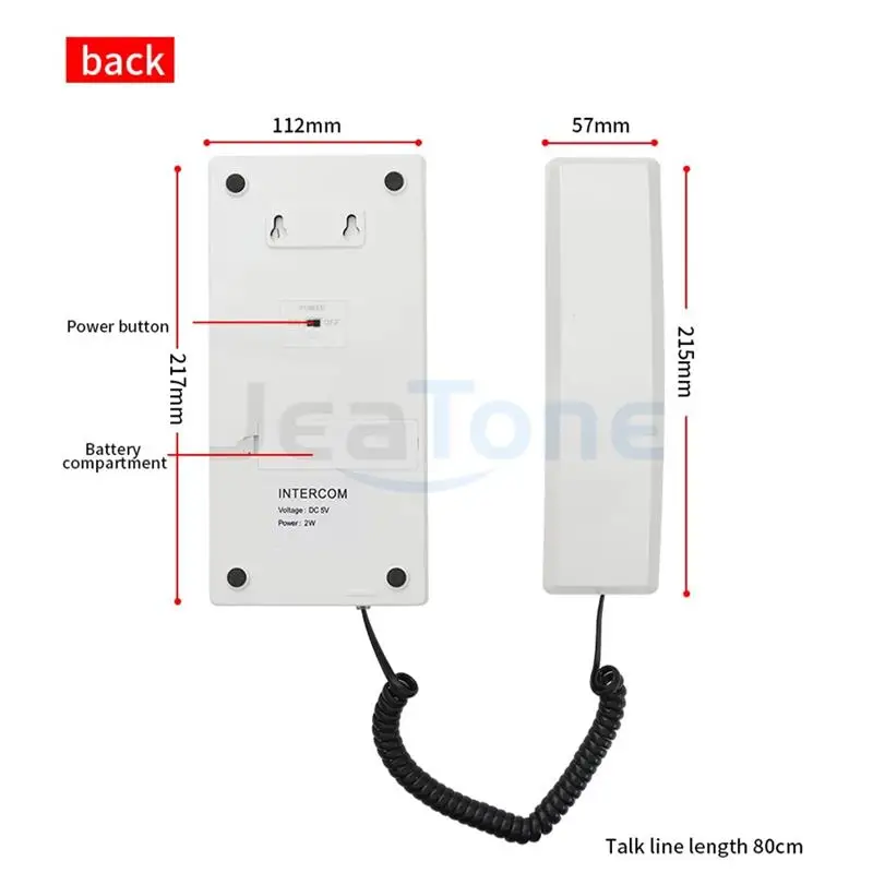 JeaTone-sistema de intercomunicación inalámbrico para puerta, interfono seguro de 2,4 GHz para el hogar, almacén y oficina, nuevo