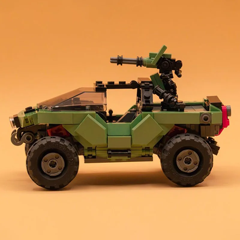 395PCS Warthog Military Car Off Road Artillery Vehicle Model MOC Building Blocks Bricks Assembly Creative Toy Boy Kids Gift