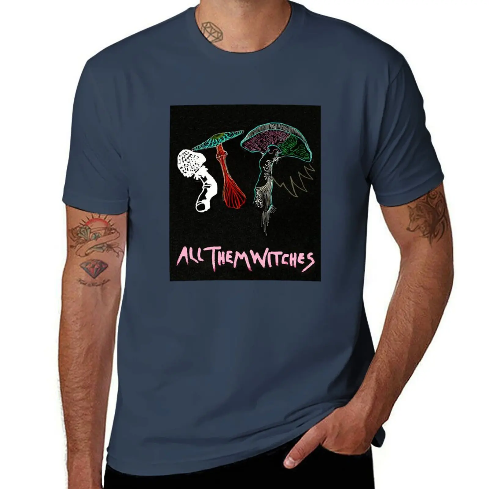 

All them witches psychedelic ATW design(2) T-Shirt t shirts with prints t shirt man designer man graphic t shirt T-Shirt