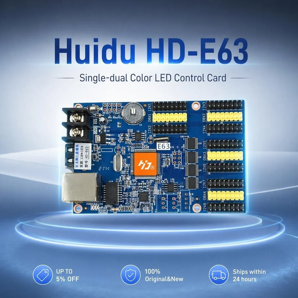 HUIDU HD-E63 Single-dual Color LED Control Card for Indoor Outdoor P6 P8 P10 LED Display