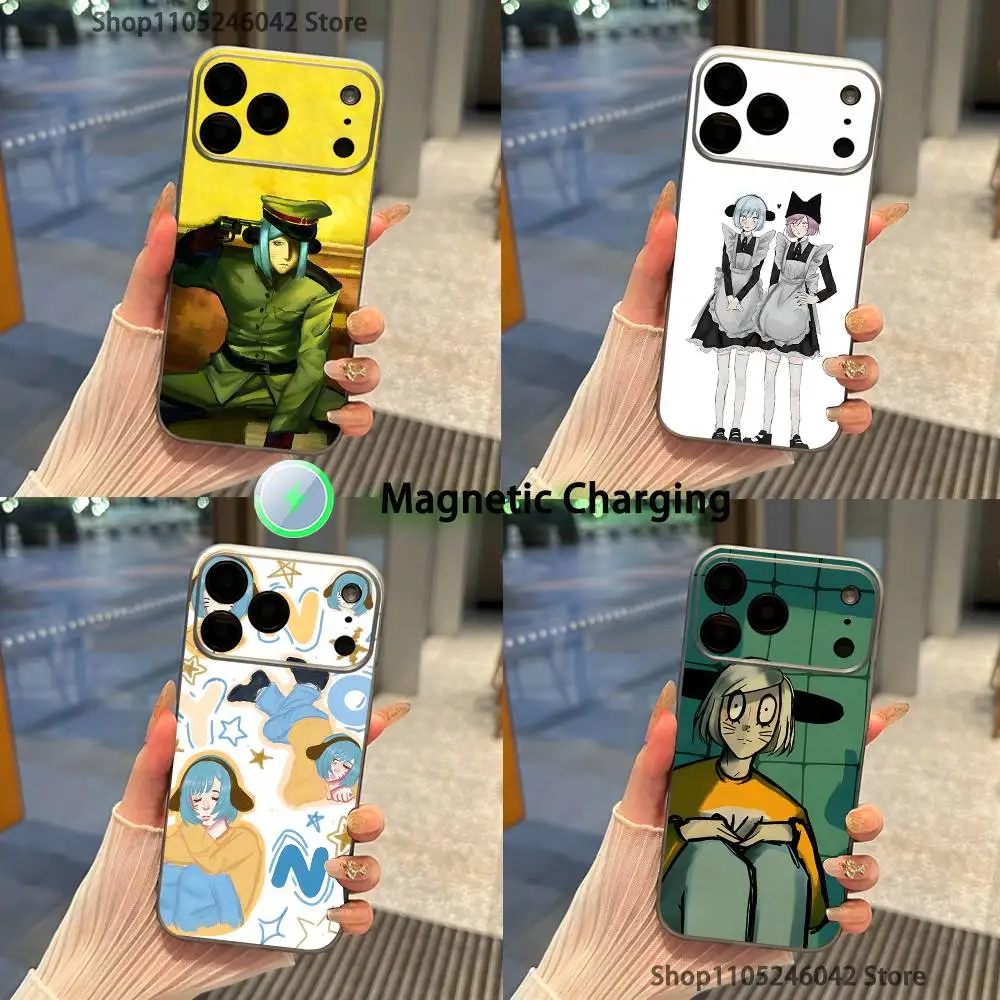 

N-Nyon RanfrenS Fanart Shockproof Transparent gray Phone Case For iPhone 17,16,15,14,13,12,11,Pro,Max,Plus,Magnetic Charging