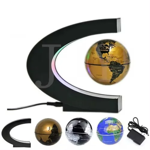 Floating Magnetic Levitation Globe Led World Map Electronic Anti-gravity Lamp Novel Instrument Ball Lamp Office Home Decoration