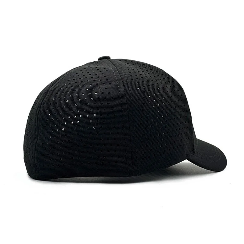 KCZAKA 5cm Czapki z krótkim rondem dla mężczyzn Casual Back Closed Fitted Caps Hard Top Blank Short Bill Baseball Cap Sports Umpire Hats