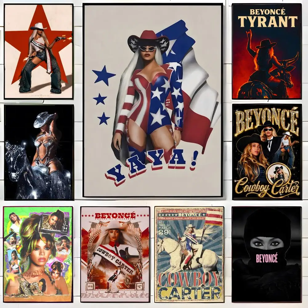 Powerful Singer B-Beyonce Poster Wall Art Print Decorative Mural Home Decor Gift Unframed