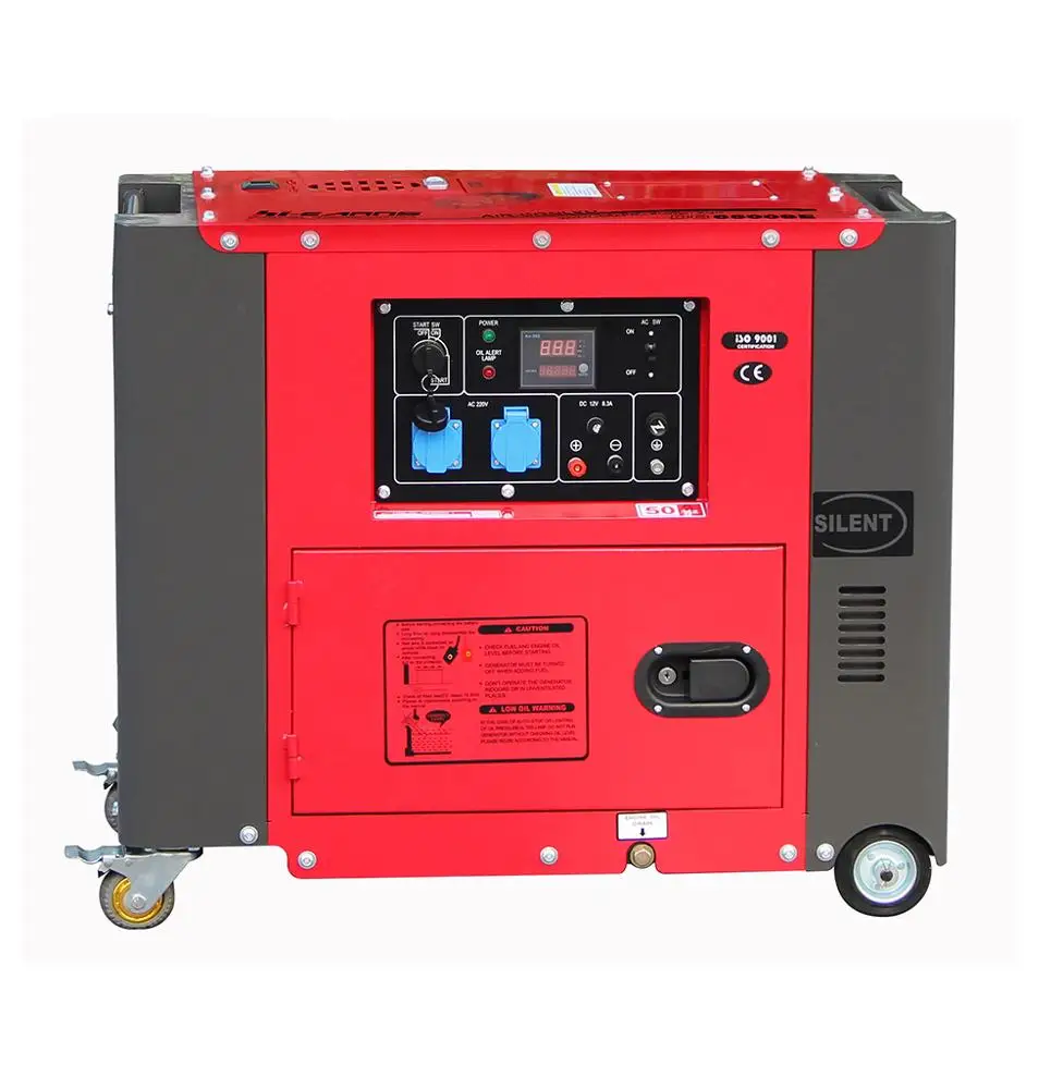 Hiearns 5kw small die·sel portable electric power silent generator set