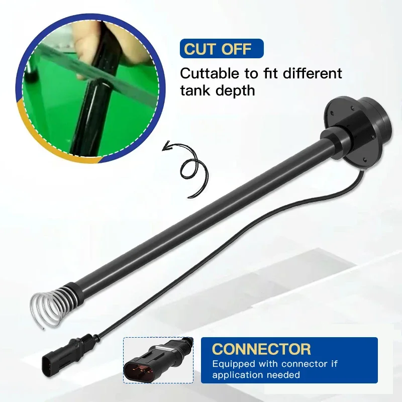 GLTV7 120~1400mm 0~5V Capacitive Type Rs485 Fuel Level Sensor