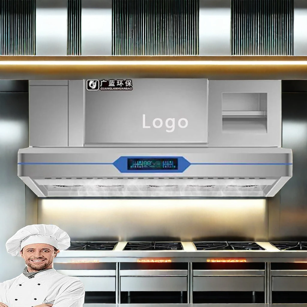 Stainless Steel Smart Range Hood with Electrostatic Precipitator and Air Filter Household Appliances Gas Disposal Machinery
