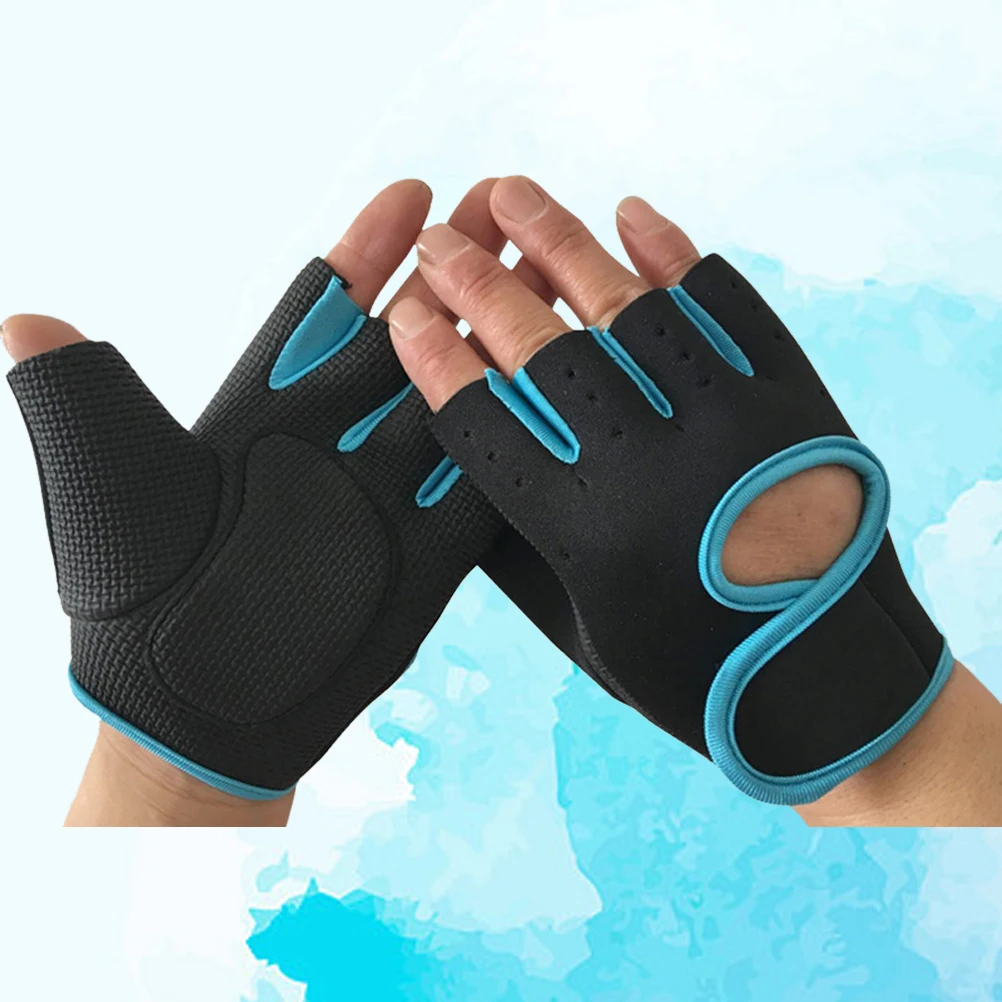 

Cycling Gloves Half Finger Weight Lifting Training Fitness Workout Gym Sports Antiskid Protection Gloves Adjustable Comfortable