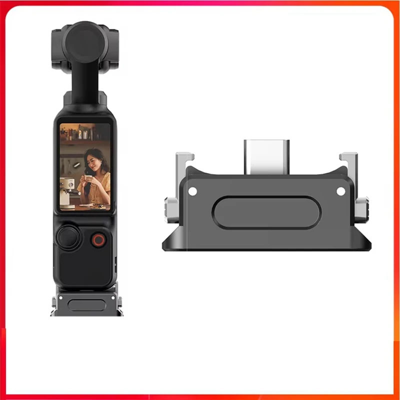 Charging Base For DJI OSMO Pocket 3 Camera 1/4 Mount Adapter Connector Fixed Holder Quick Release Accessory