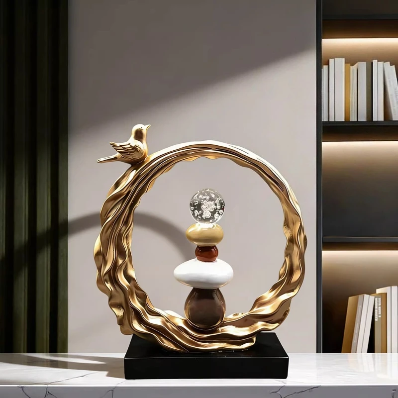 Time Comes and Goes Ornament Living Room TV Cabinet Office Wine Cabinet Entrance Light Luxury High-end High-end Home Decoration