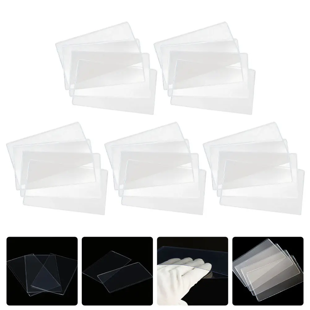 20Pcs Paper Money Protective Bag Stamp Collector Hard Plastic Cover Clear Waterproof Storage Pouch for Currency and