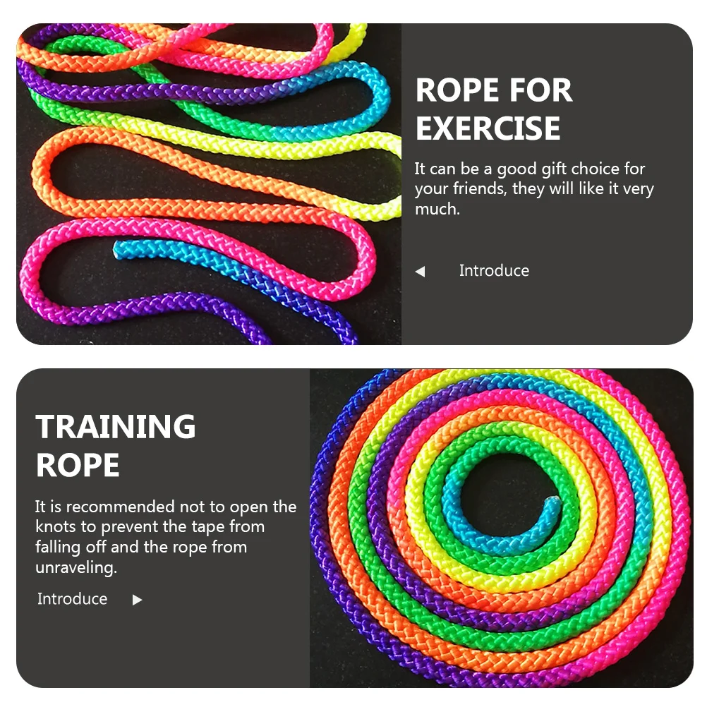 

Workout Ropes for Fitness Training and Classroom Games Heavy-Duty Nylon Rope with Knots At Both Ends for Camping Picnic Team