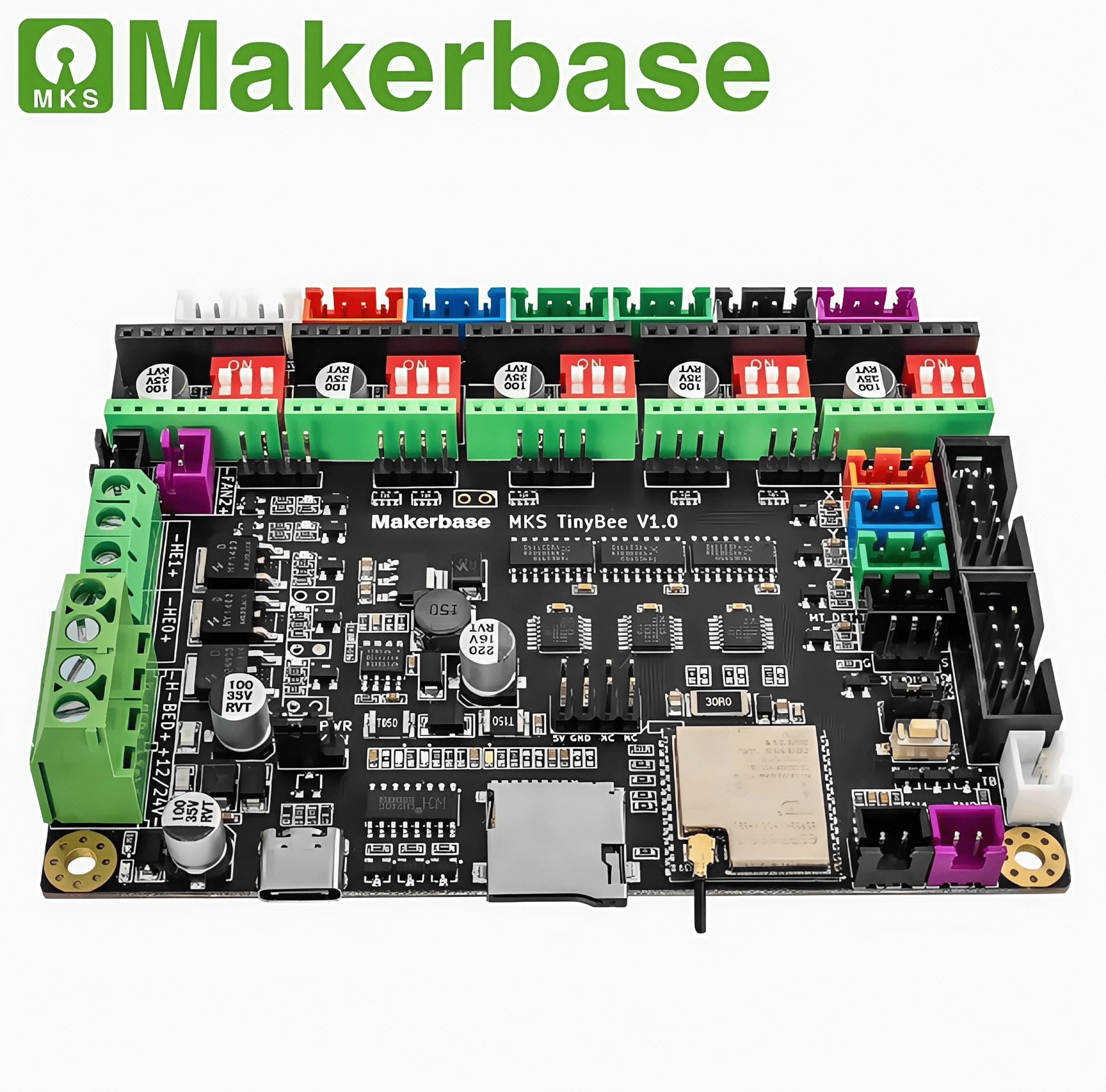 Makerbase MKS TinyBee 3D printer Control Board ESP32 MCU 3D Printer parts TFT screen wifi function WEB Control