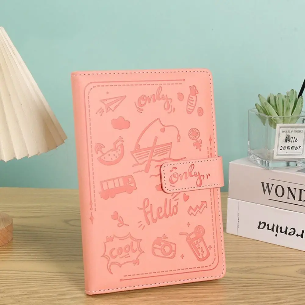 Cartoon Print PU Leather Notebook unique design A5 Work Notebook 100 sheets exquisite student diary Notebook Children's Gift