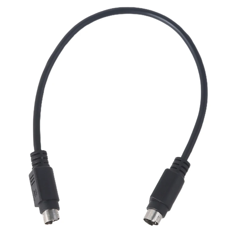 L4MD 1 Feet FT/11.81in Mini 2 Keyboard Mouse Cable Cord 6 Pin Male to Male for M/for M for PC for Mac Linux