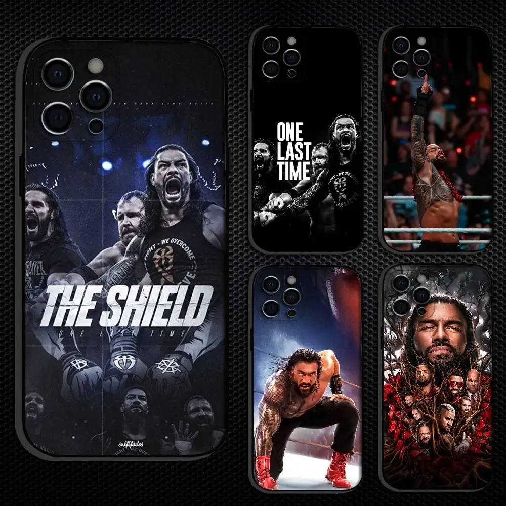 

Wrestling Star The S-Shield Phone Case For iPhone 16,15,14,13,12,11 Plus,Pro Max, Others Soft Black Cover