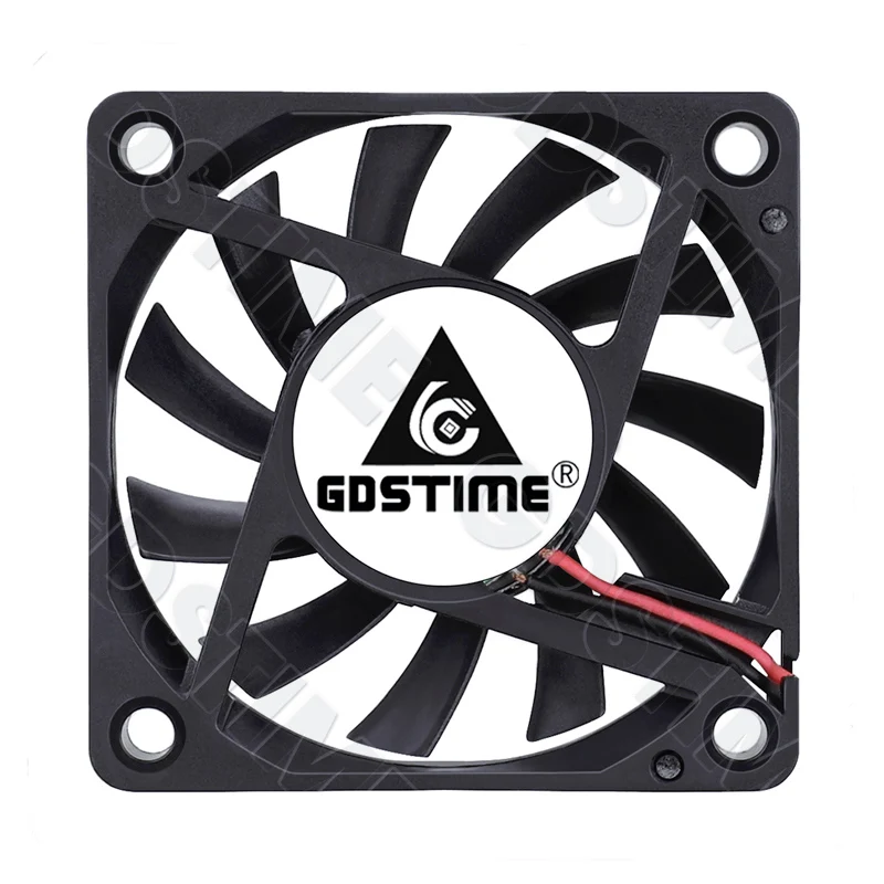 GDSTIME 60mm Fan 24V 12V Fan 60x60x10MM CPU Cooler 5V USB Computer Fan 6010 Ventilator for PC Case GPU Cooling 6CM Brushless Fan - view 2