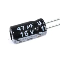 20PCS ​​47uF 16V 47MFD 16Volt 4*7mm Aluminum Electrolytic Capacitor Radial 47mf16v 47uf16v 16v47mf 16v47uf ±20%​