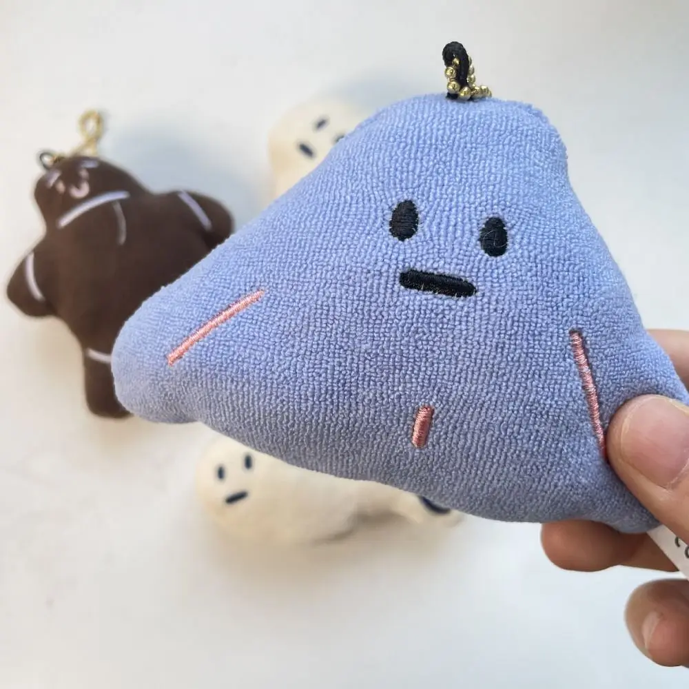 Plush Funny Animal Key Chain Shell Cartoon Plush Doll Keychain Plush Stuffed Charms Small Airplane Coin Purse Hanging Accessory