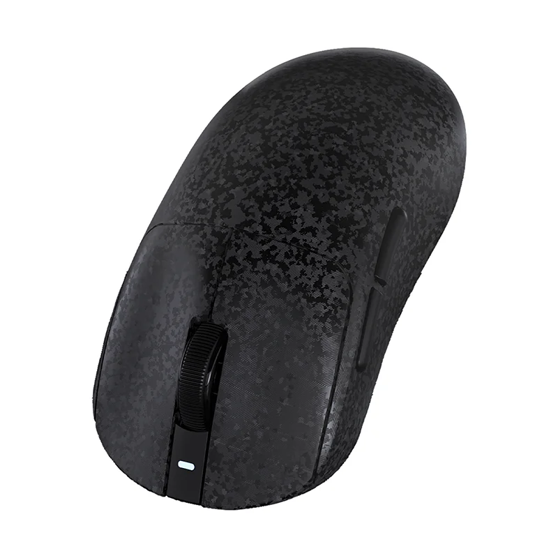raton para juegos de fibra de carbono ajazz aj199 inalambrico bluetooth 24g con cable raton multimodo sensor paw3311 bateria de 500mah