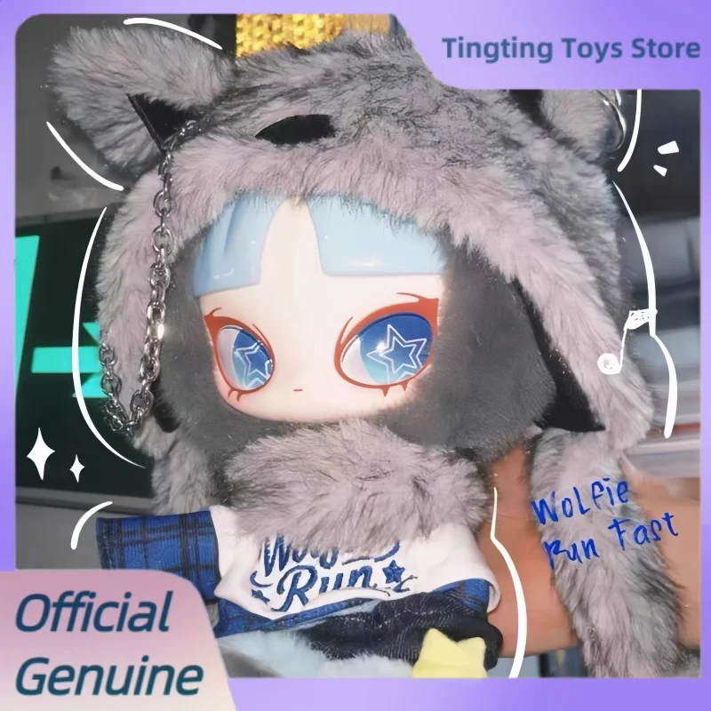 Genuine Inn'S Wolfie Run Fast Vinyl Plush Doll / Inn Bunny Falling