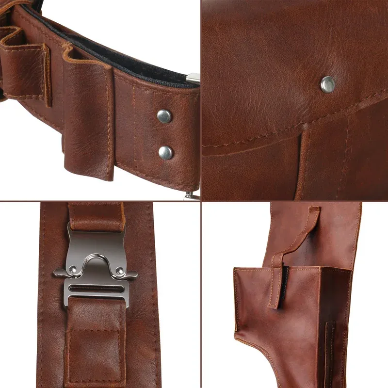 2026 1Pcs The Mandalorian Leather Belt With Gun Holster Cosplay Props Replica For Adults Size S-L view 5