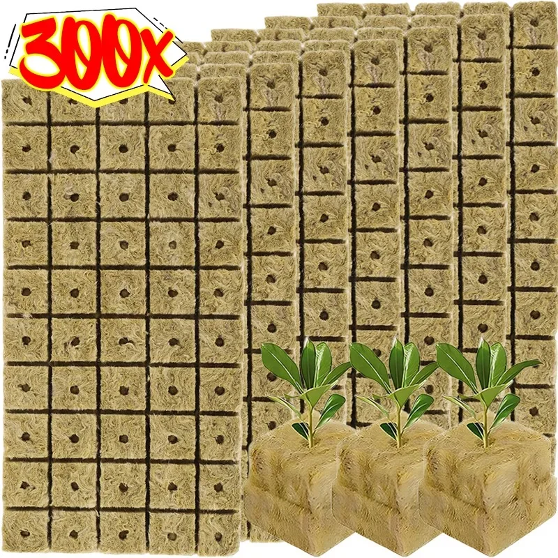 Planting Sponge Rock Seedling Block Starter Plugs Hydroponic Grow Media Cubes Greenhouse Garden Supplies Nursery Pots Wholesale