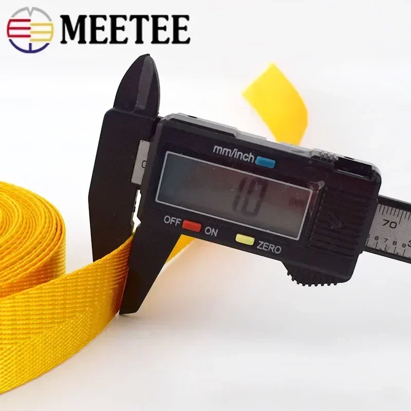 5Meters Meetee 20-50mm Colored Nylon Webbing for Backpack Strap Car Seat Belt Ribbon DIY Garment Binding Tape Sewing Accessories