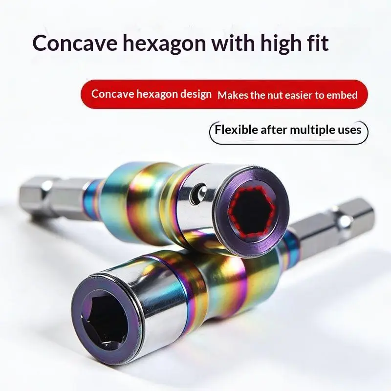 Drill Socket Adapter Converter Quick Release Self-Locking High Precision for Motorcycle Repair Professional Garage Work