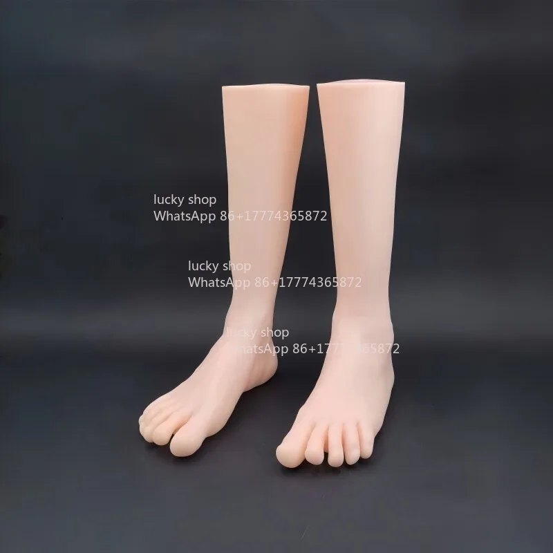 Simulation Men's Socks Mold Shoes and Socks Display Men's Feet 43 Yards 44 Yards Five-toed Men's Socks High-top