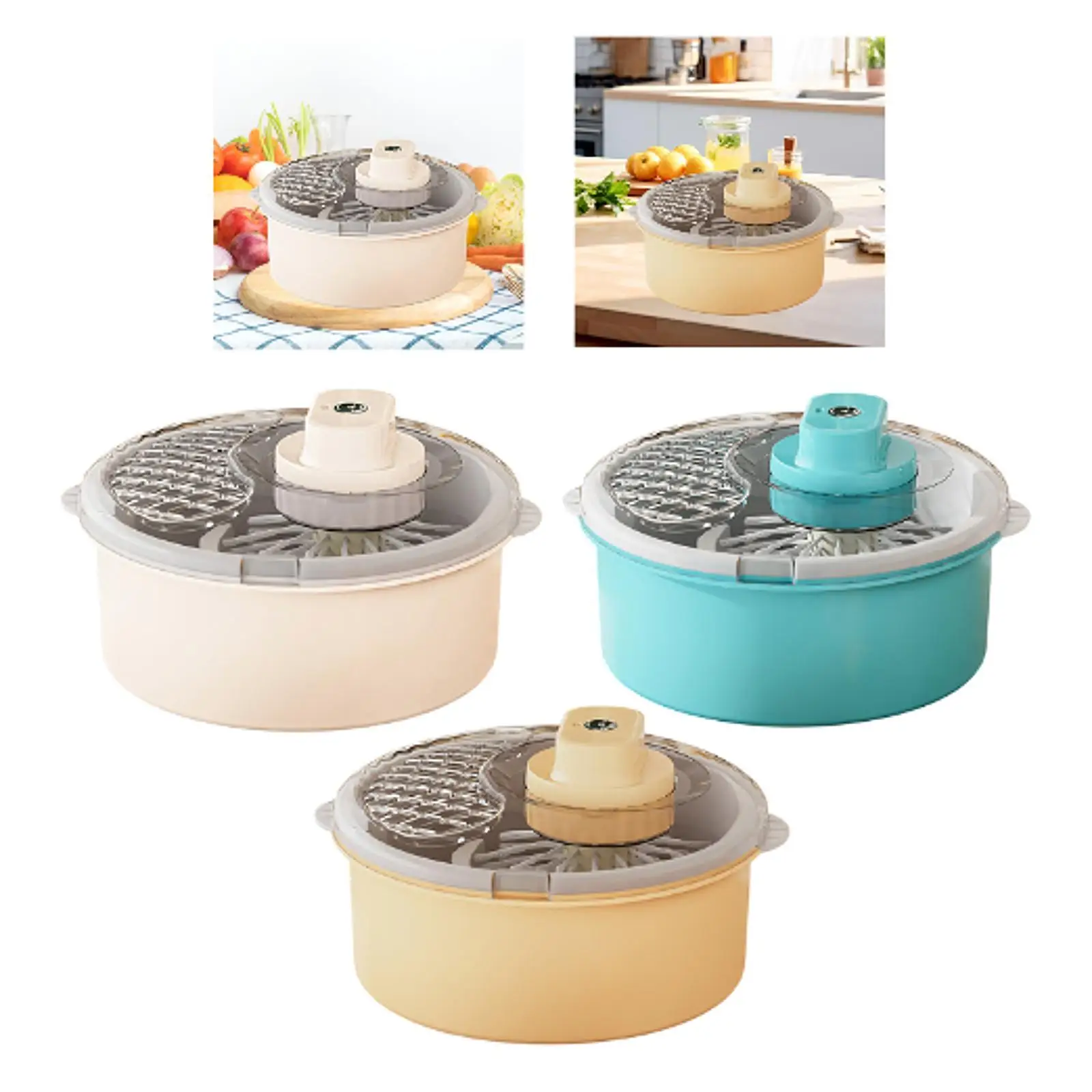 

Electric Salad Spinner Home Quick Drying Salad Making Tool Colander Multifunctional Food Strainer Kitchen Veggie Fruit Washer