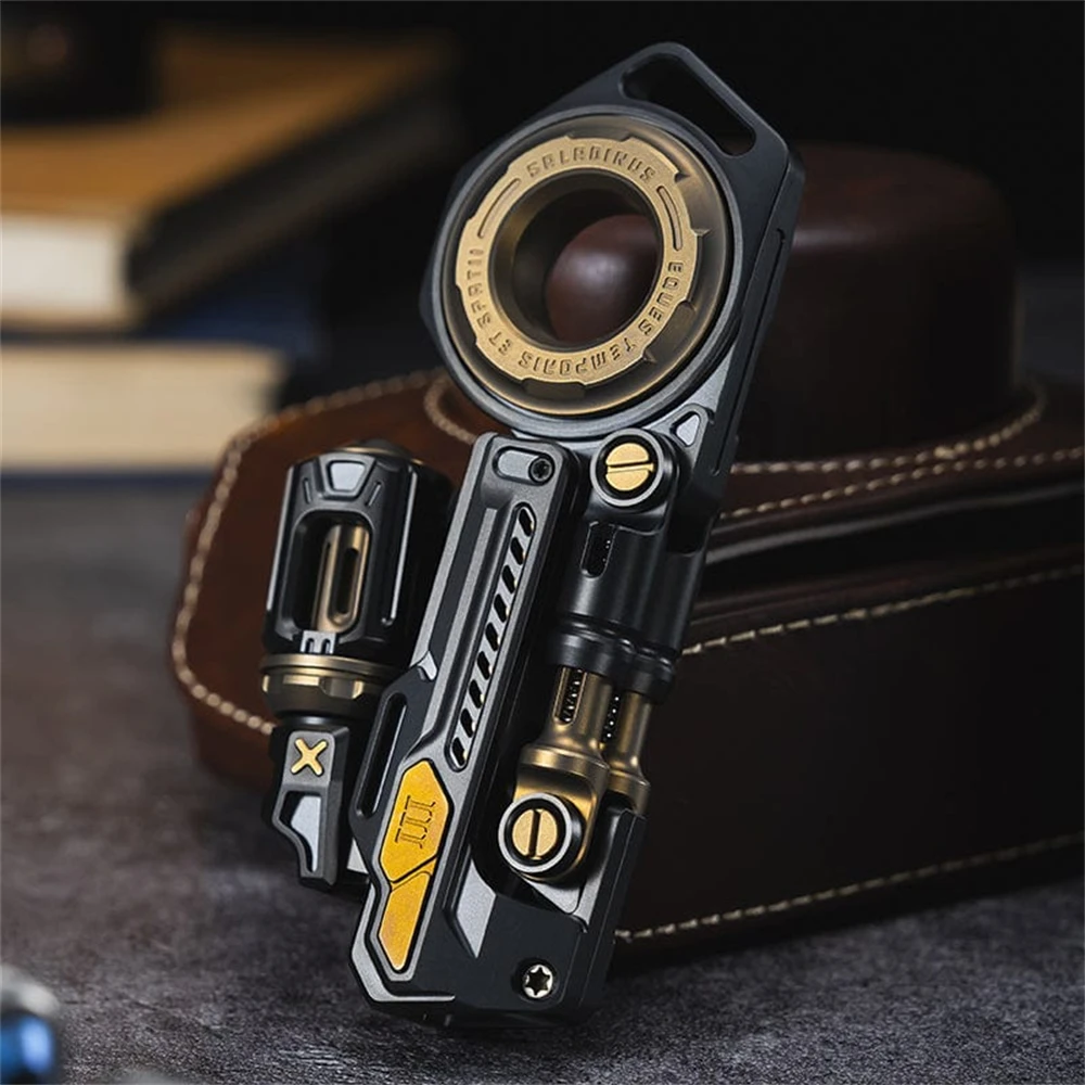 Time Knight Titanium Alloy EDC Fidget Spinner Anti Stress Toys ADHD Anxiety Relief Fidget Slider Sensory Focus Fidgeting Toys
