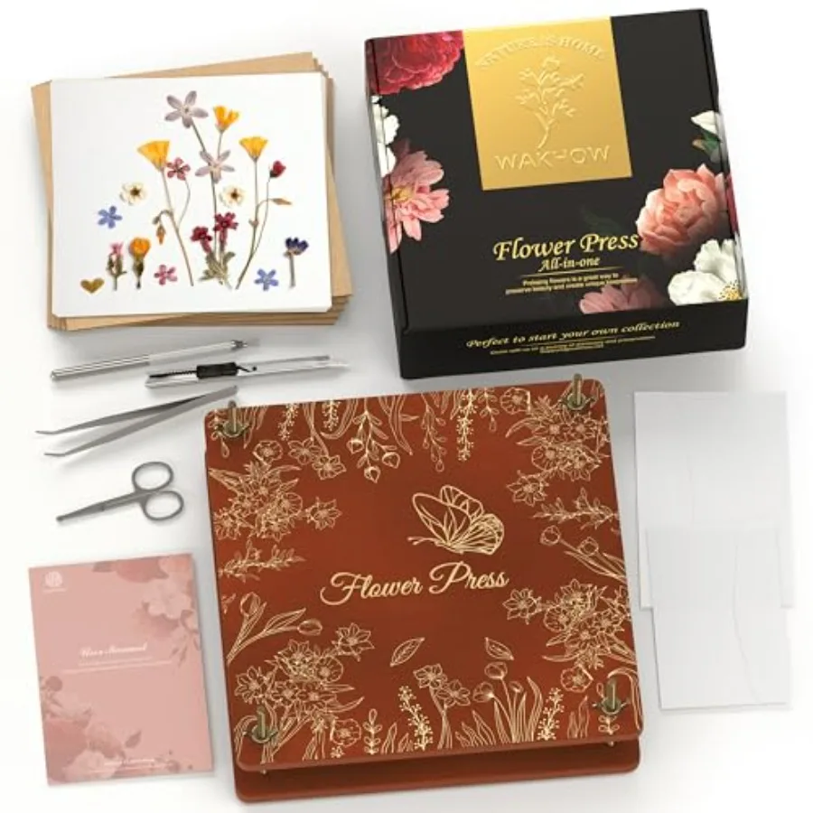 

Набор для прессования цветов 28x28 см, большой деревянный пресс для цветов для взрослых и подростков, для сохранения букетов и создания сухоцветных композиций, идеально подходит для DIY-проектов.