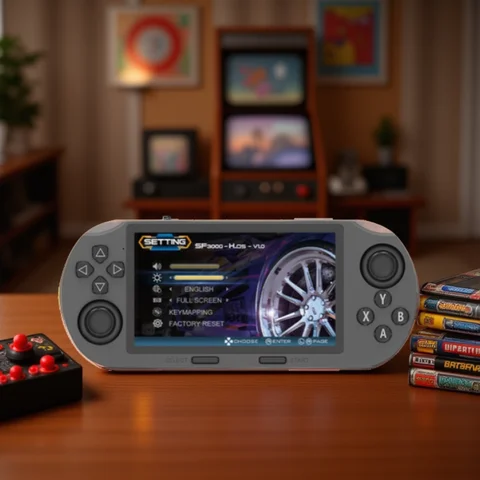 SF3000 Retro Handheld Video Game Console Linux System 4.5 Inch 854*480 IPS Screen 3000mAh Portable Pocket Video Player Games