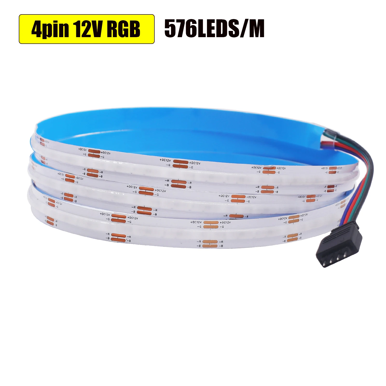 HEGEHE COB LED Strip RGB 12V 3