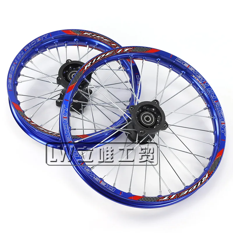 Off-road Motorcycle Wheel Aluminum Wheel Tire 70/100-17 Inch Aluminum Wheel 90/100-14 Inch Tire