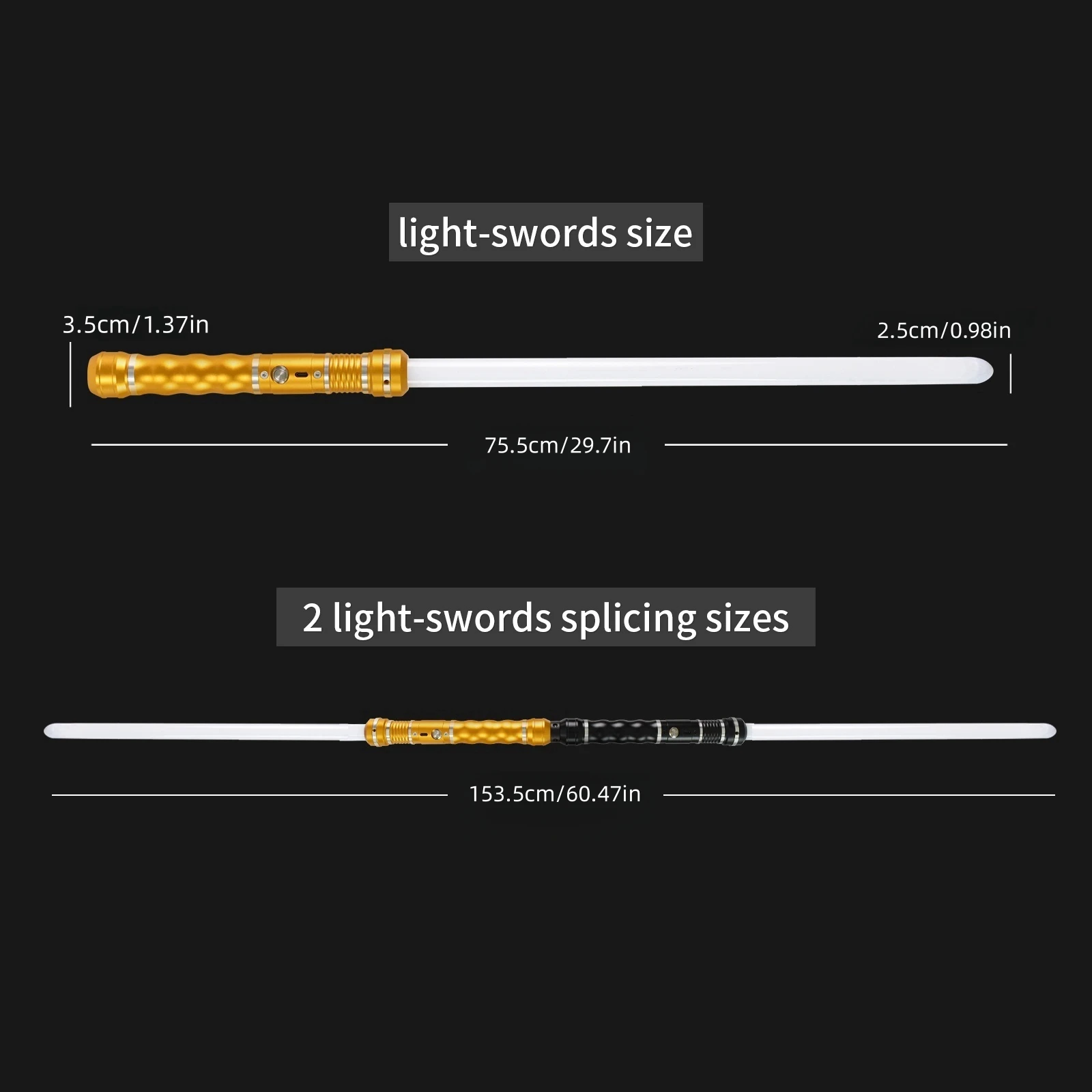 Metal Handle RGB Cosplay Double-edged Lightsaber Sword 15 Colors Change LED Switchable Sound And Light For Boys Girls Gift
