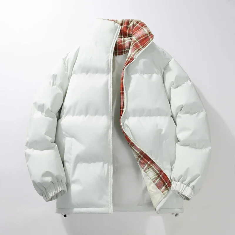 Herenparka's Dikke winterjassen Warme gewatteerde jas Losse mode Casual katoenen gewatteerde pufferjas Unisex uitloper