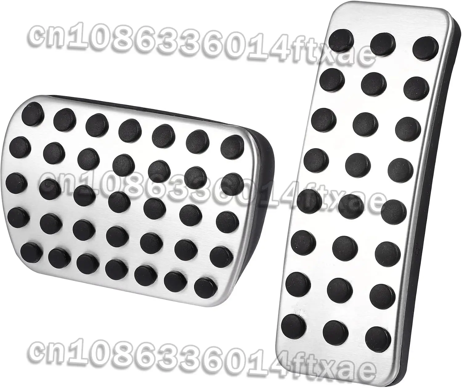 2 Pack Throttle and Brake Pedal Cover Anti-Slip for Mercedes-Benz GLE GLS Ml GL 350 13-2019Stainless Steel Car Pedal No Drilling