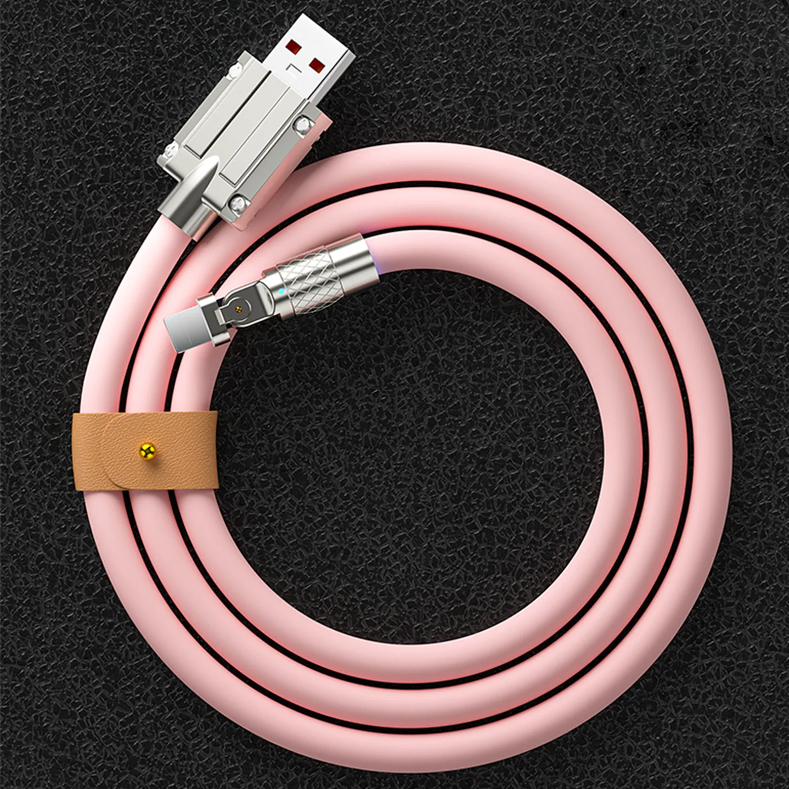 Charger Charging Cable Rotary Angle Fast Charging Mirco USB/ Type C/ Lighting Cable for  13/12/11/X/Max/8/7/6/6S/5/5S