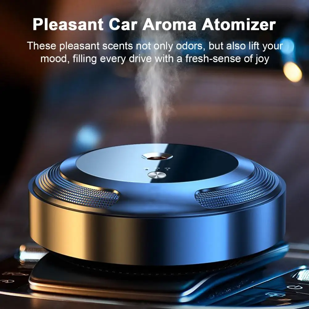 60-day Battery Life Car Diffuser Long-lasting Fragrance Rechargeable Car Diffuser Ultrasonic Technology for Essential Oil